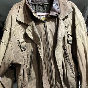 Wilson Adventure Bound Tan Leather Aviator Jacket